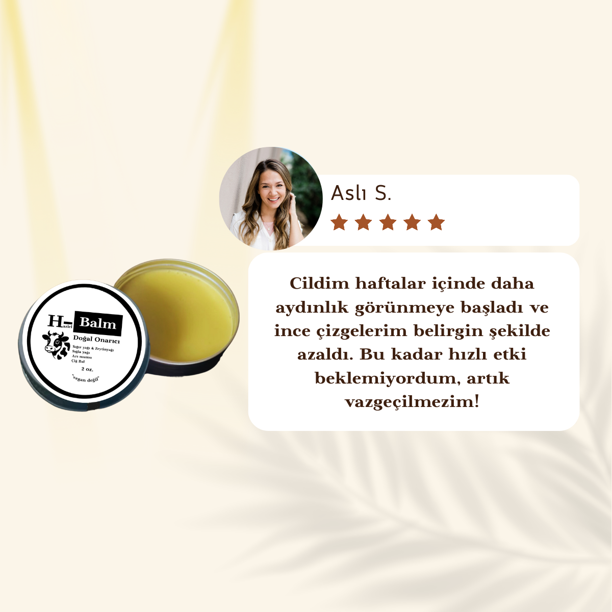 Haziel- Doğal Onarıcı Cilt Bakım Balmı