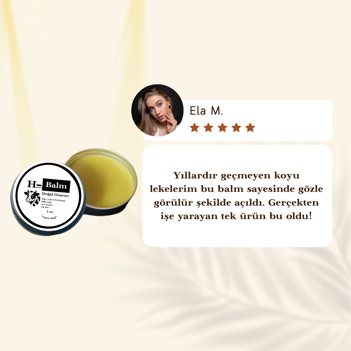 Haziel- Doğal Onarıcı Cilt Bakım Balmı