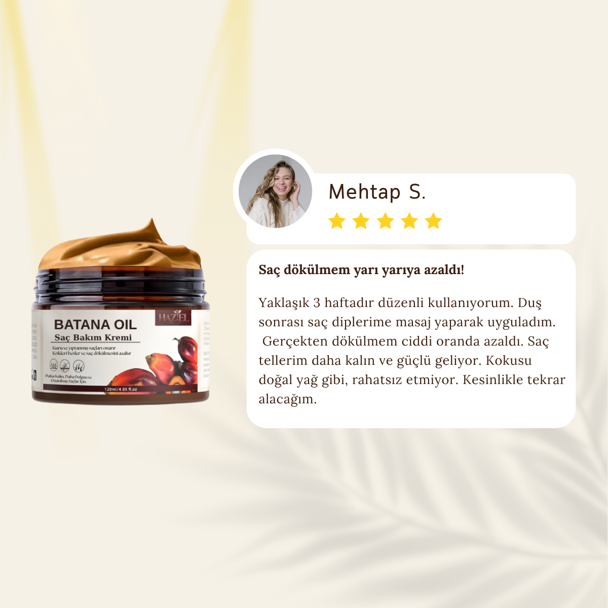 Haziel- Batana Yağı Saç Bakım Kremi